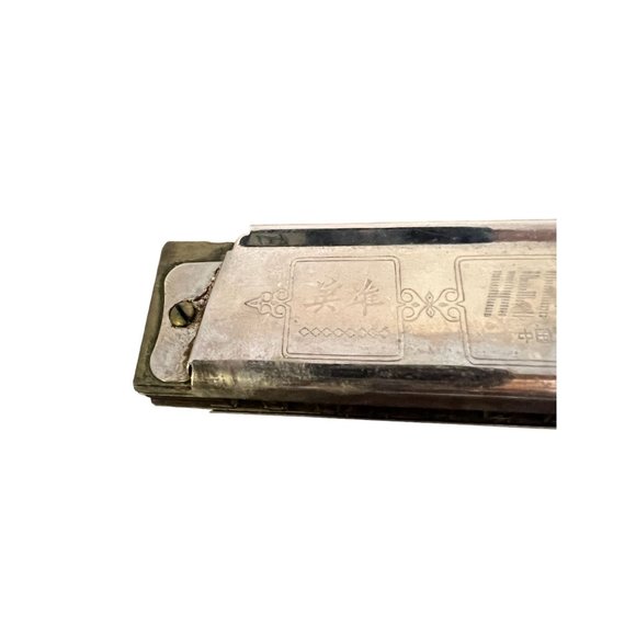 Vintage Hero Harmonica Silver Musical Instrument Shanghai - Picture 6 of 7